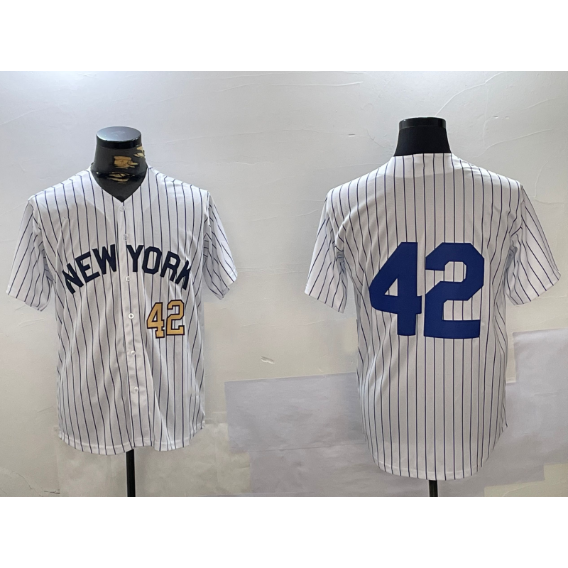 New York Yankees #42 Jackie Robinson White Cool Base Stitched Baseball Jersey
