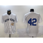 New York Yankees #42 Jackie Robinson White Cool Base Stitched Baseball Jersey