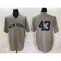 New York Yankees #43 Jonathan Loáisiga Gray Cool Base Stitched Baseball Jersey