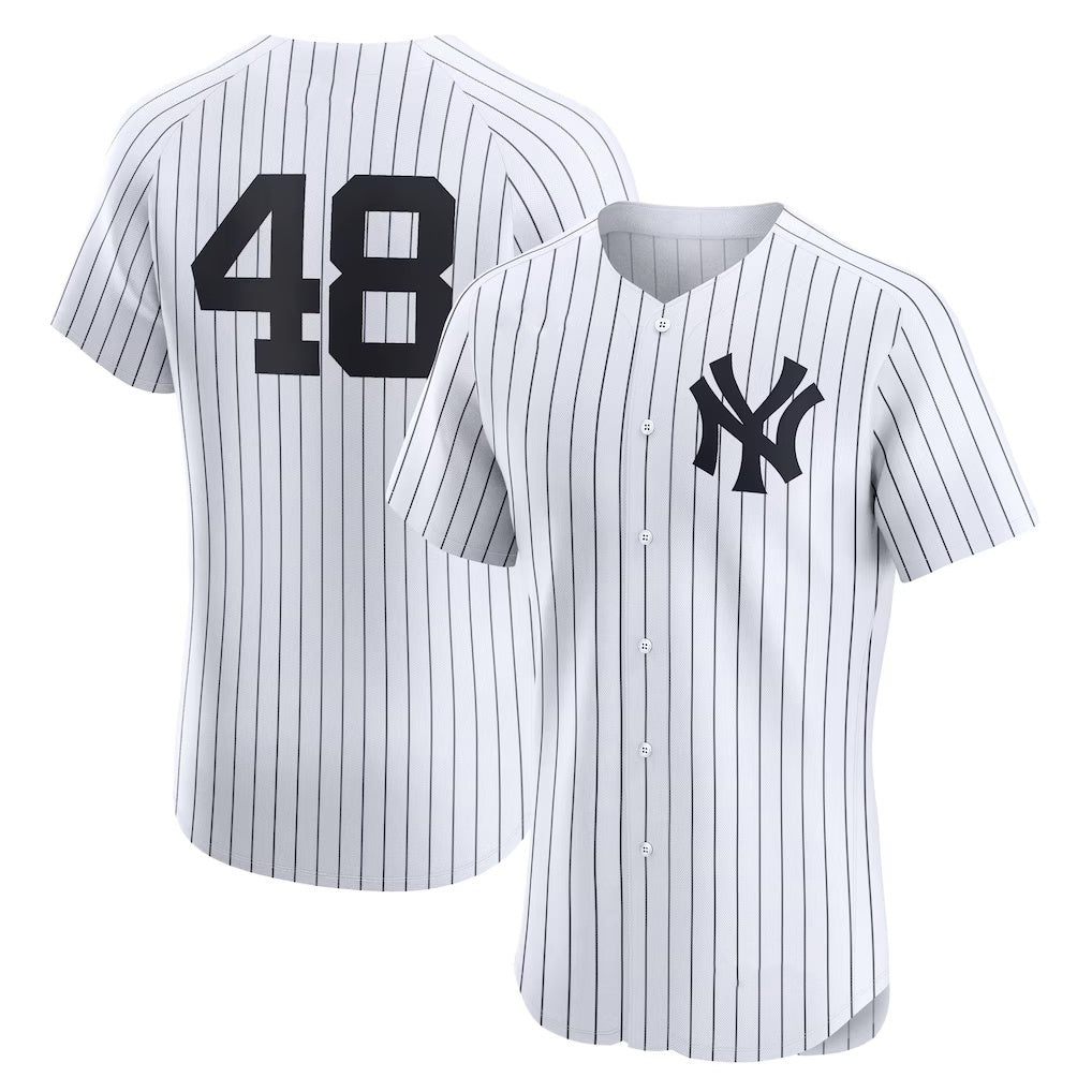 New York Yankees #48 Paul Goldschmidt White Home Elite Player Baseball Jersey