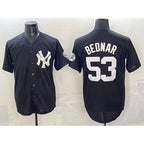 New York Yankees #53 David Bednar Black Stitched Baseball Jersey