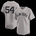 New York Yankees #54 Max Fried Gray Road Limited Player Baseball Jersey