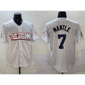 New York Yankees #7 Mickey Mantle White Bronx Graffiti Vapor Limited Stitched Baseball Jersey