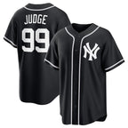 New York Yankees #99 Aaron Judge Black Out Stitched Baseball Jersey