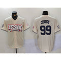New York Yankees #99 Aaron Judge Cream Limited Stitched Baseball Jersey