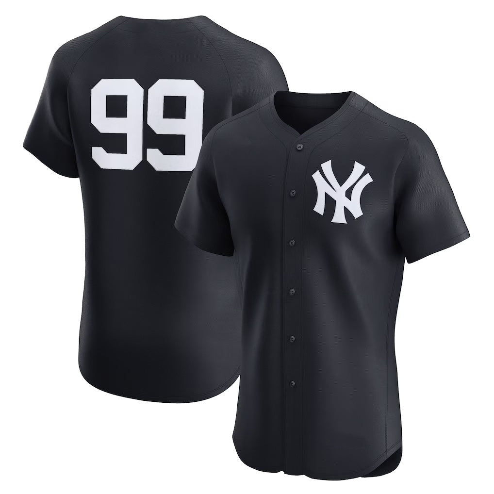New York Yankees #99 Aaron Judge Navy Alternate 2 Elite Baseball Jersey