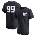 New York Yankees #99 Aaron Judge Navy Alternate 2 Elite Baseball Jersey