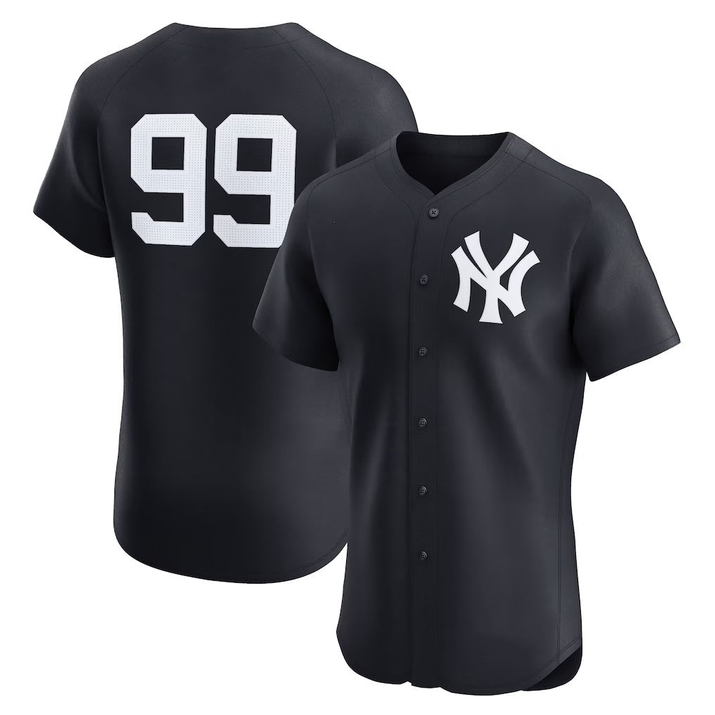 New York Yankees #99 Aaron Judge Navy Alternate 2 Elite Player Baseball Jersey