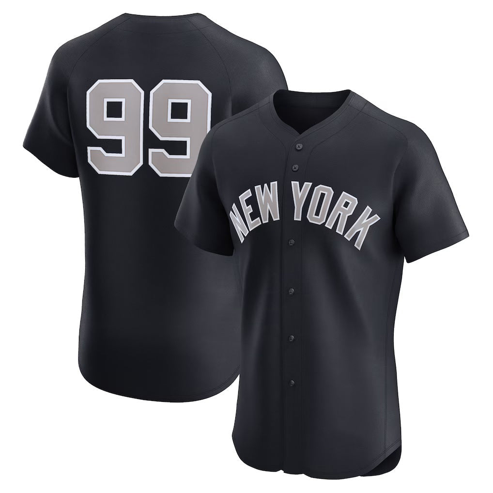 New York Yankees #99 Aaron Judge Navy Alternate Elite Baseball Jersey