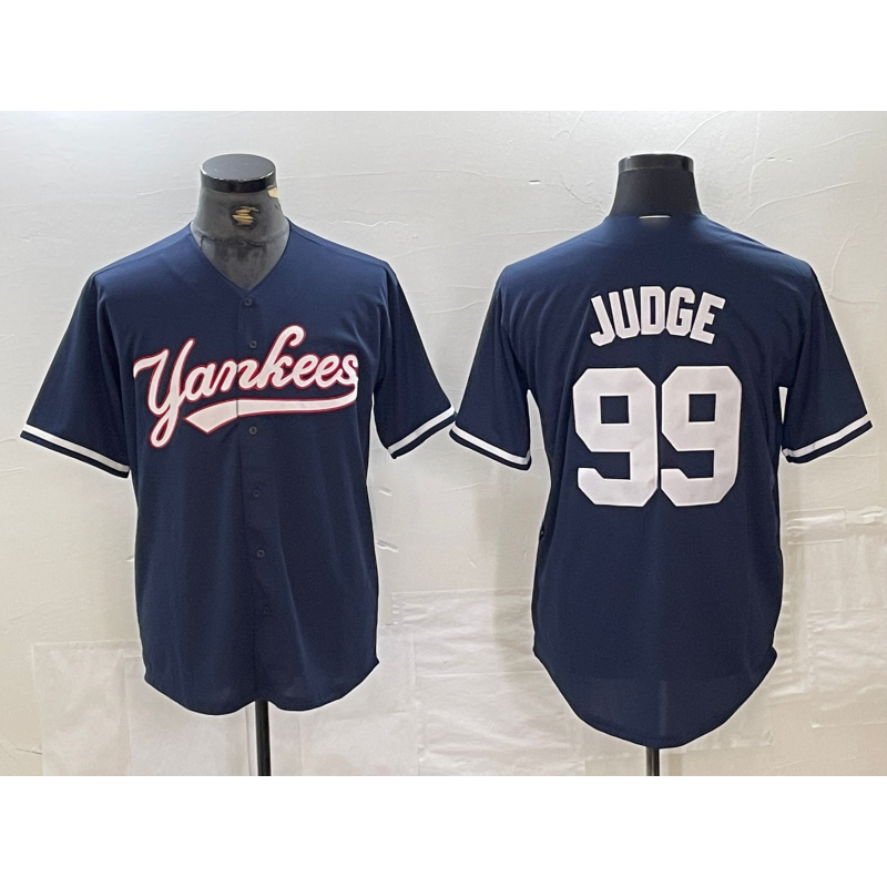 New York Yankees #99 Aaron Judge Navy Cool Base Stitched Baseball Jersey