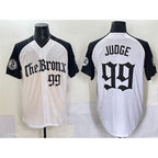 New York Yankees #99 Aaron Judge White Black 'Gothic Legacy Edition' Vapor Premier Limited Stitched Baseball Jersey