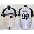 New York Yankees #99 Aaron Judge White Black 'Gothic Legacy Edition' Vapor Premier Limited Stitched Baseball Jersey