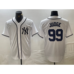 New York Yankees #99 Aaron Judge White Fashion Cool Baseball Jersey