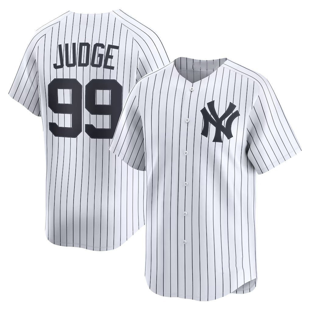 New York Yankees #99 Aaron Judge White Home Limited Player Baseball Jersey