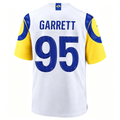 New LA.Rams #95 Myles Garrett White Stitched Football Jersey