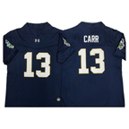 Notre Dame Fighting Irish #13 Cj Carr 2025 Gridiron Leprechaun Edition Navy College Football Stitched Jersey