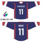 Premium Personalized Custom Ice Hockey Jersey - High-Definition, Non-Fading, Sublimation Printing Your Number Your Name