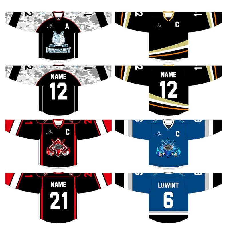 Premium Personalized Custom Ice Hockey Jersey - High-Definition, Non-Fading, Sublimation Printing Your Number Your Name
