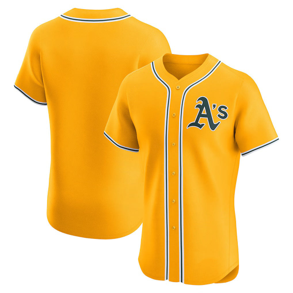 Oakland Athletics Gold Alternate Elite Baseball Jersey