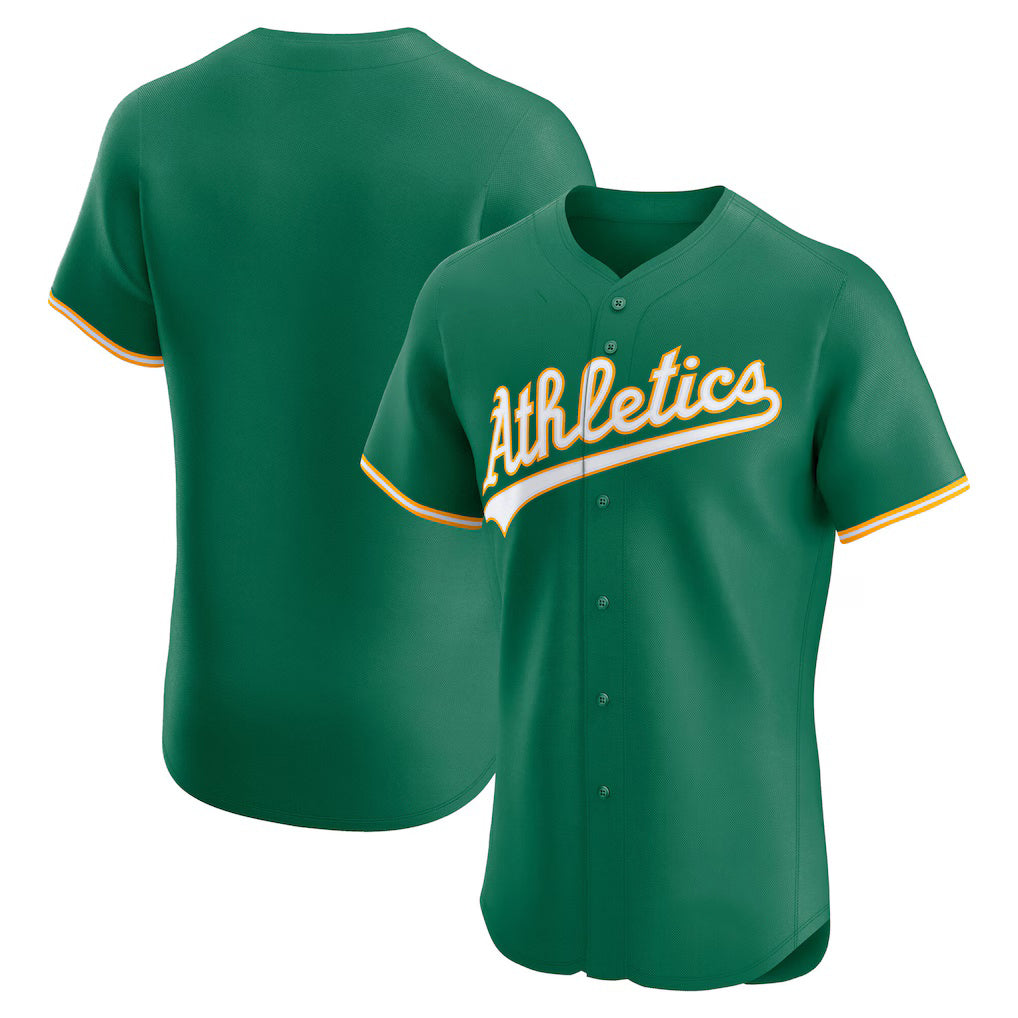 Oakland Athletics Kelly Green Alternate Elite Baseball Jersey