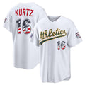 Oakland Athletics #16 Nick Kurtz 2026 All-Star Edition Stars & Stripes White Stadium Baseball Jersey