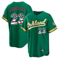 Oakland Athletics #23 Shea Langeliers Player Kelly Green USA 250 Fourth of July Home Game Stitched Baseball Jersey