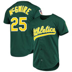Oakland Athletics #25 Mark McGwire Mitchell & Ness Green 1997 Cooperstown Collection Authentic Baseball Jersey