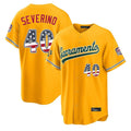 Oakland Athletics #40 Luis Severino Player Gold USA 250 Fourth of July Home Game Stitched Baseball Jersey