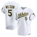 Oakland Athletics #5 Jacob Wilson White Home Limited Player Baseball Jersey