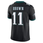 P.Eagles #11 A.J. Brown Black Alternate Vapor F.U.S.E. Limited Football Stitched jersey