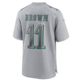 P.Eagles #11 A.J. Brown Gray Atmosphere Fashion Game Football Stitched jersey