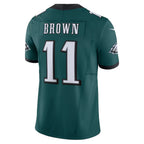 P.Eagles #11 A.J. Brown Green Vapor F.U.S.E. Limited Football Stitched jersey