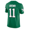 P.Eagles #11 A.J. Brown Kelly Green Vapor F.U.S.E. Limited Football Stitched jersey