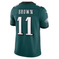 P.Eagles #11 A.J. Brown Midnight Green Team Vapor F.U.S.E. Stitched Limited Football Jersey