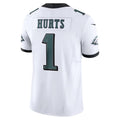 P.Eagles #1 Jalen Hurts White Vapor F.U.S.E. Limited Football Stitched jersey