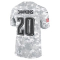 P.Eagles #20 Brian Dawkins Arctic Camo 2024 Salute to Service Retired Player Limited Football Stitched jersey