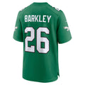 P.Eagles #26 Saquon Barkley Kelly Green Alternate Game Football Stitched jersey
