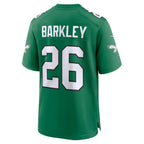 P.Eagles #26 Saquon Barkley Kelly Green Alternate Game Football Stitched jersey