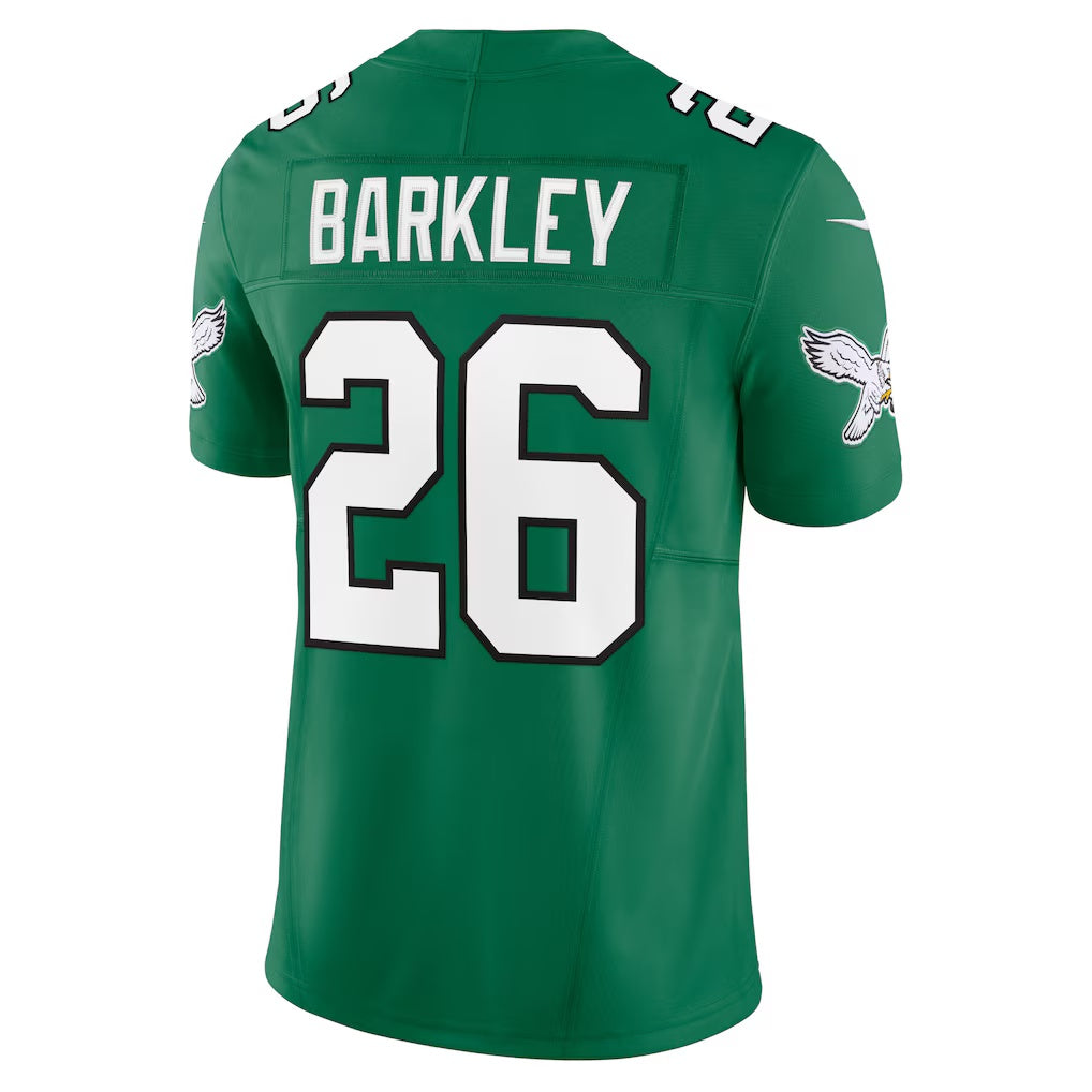 P.Eagles #26 Saquon Barkley Kelly Green Alternate Vapor F.U.S.E. Limited Football Stitched jersey