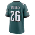 P.Eagles #26 Saquon Barkley Midnight Green Game Player Football Stitched jersey