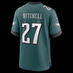 P.Eagles #27 Quinyon Mitchell Midnight Green Team Game Stitched Football American Jersey