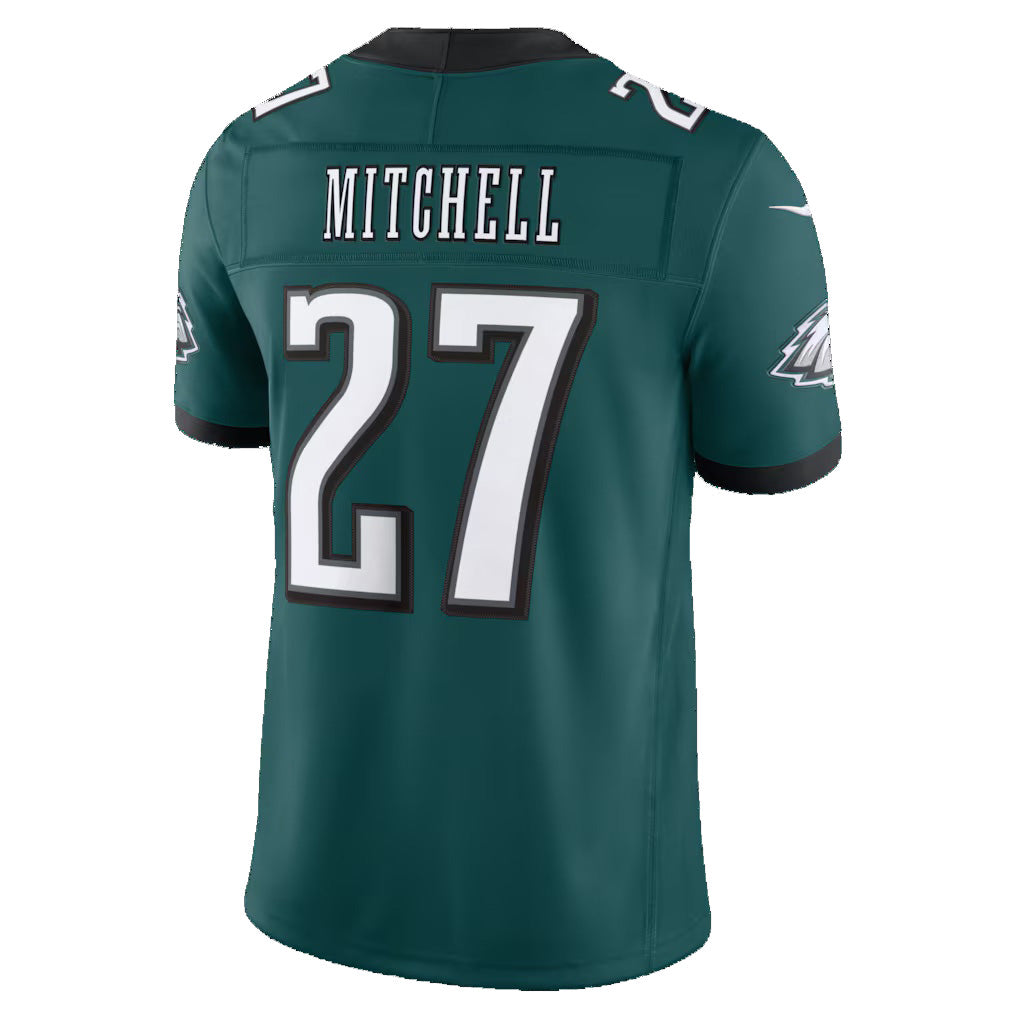 P.Eagles #27 Quinyon Mitchell Midnight Green Team Vapor F.U.S.E. Stitched Limited Football Jersey