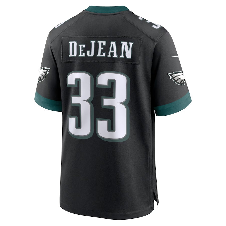 P.Eagles #33 Cooper DeJean 2024 Draft Alternate Player Game Football Stitched jersey - Black