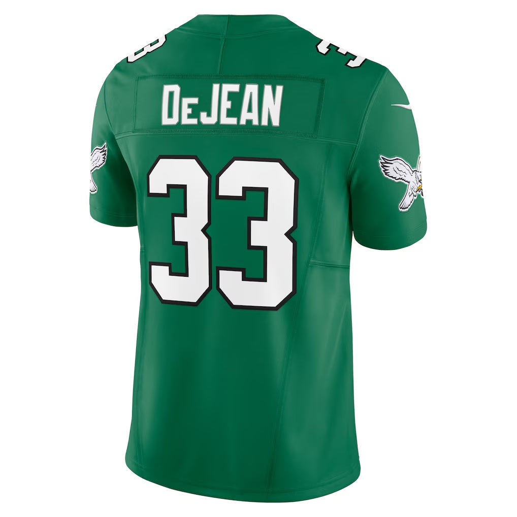 P.Eagles #33 Cooper DeJean Kelly Green Alternate 2 Vapor F.U.S.E. Limited Football Stitched jersey
