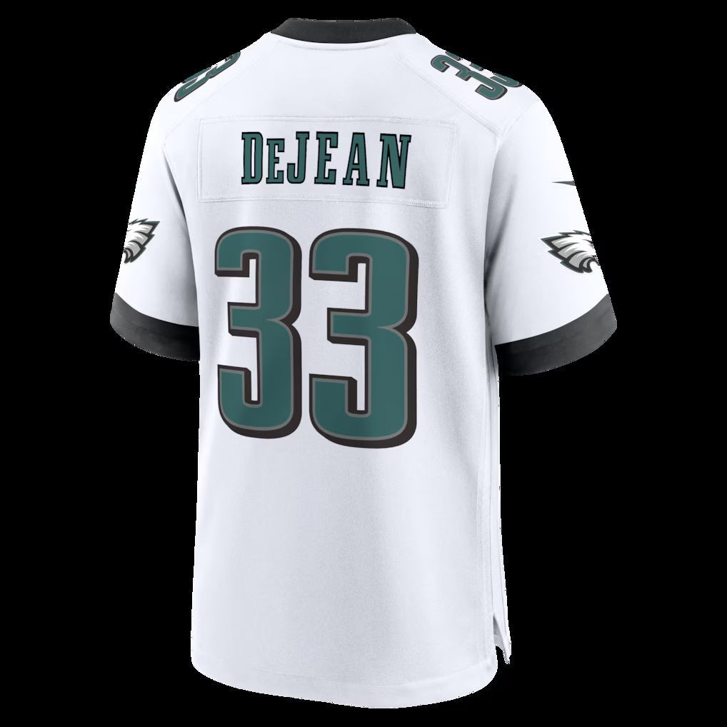 P.Eagles #33 Cooper DeJean White Game Stitched Football American Jersey