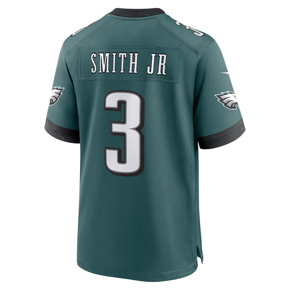 P.Eagles #3 Nolan Smith Jr. Midnight Green Team Game Jersey