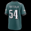 P.Eagles #54 Jeremiah Trotter Jr. Midnight Green Team Game Jersey