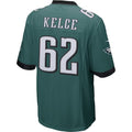 P.Eagles #62 Jason Kelce Midnight Green Game Football Stitched jersey