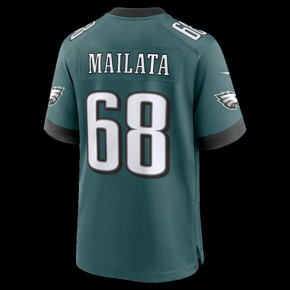 P.Eagles #68 Jordan Mailata Midnight Green Team Game Jersey