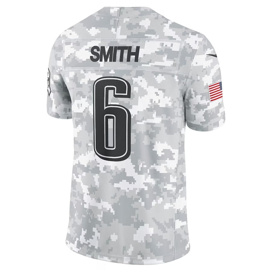P.Eagles #6 DeVonta Smith Arctic Camo 2024 Salute to Service Limited Football Stitched jersey